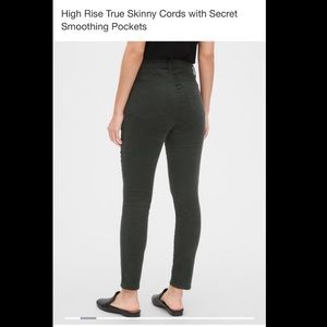 Gap Olive corduroys, long